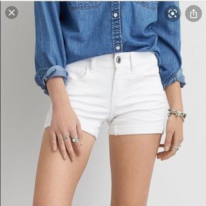 NWT AE White Denim shorts